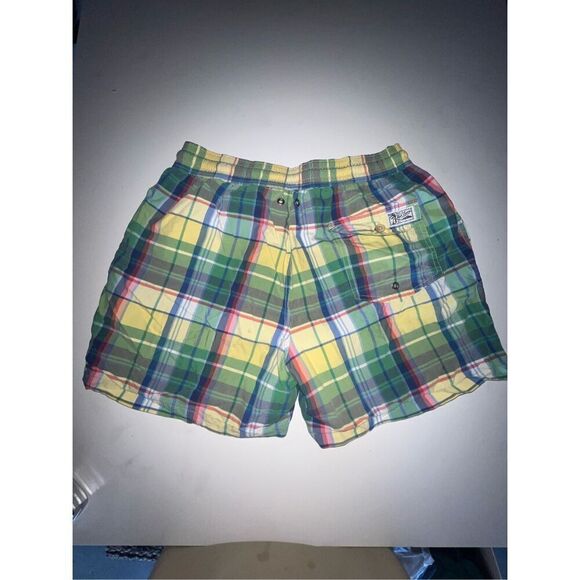 Ralph Lauren Blue Label Mens Plaid Swim Shorts Size M - Picture 2 of 11